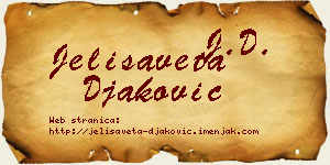Jelisaveta Đaković vizit kartica